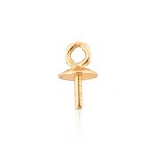 14K Yellow Gold Cup&Peg W/Ring 3.5mm (96935-0200-000)