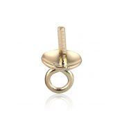 14K Yellow Gold Cup&Peg W/Ring 3.5mm (96935-0200-000)