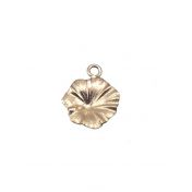 Yellow Gold Filled Small Textured Flower +Ring
