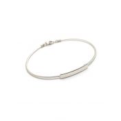 925 Sterling Silver Cable Name Bracelet 1.25mm