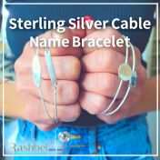 925 Sterling Silver Cable Name Bracelet 1.25mm