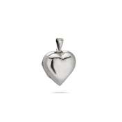 925 Sterling Silver Large Heart Openable Pendant 30mm