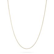 Yellow Gold-Filled Oval Link Chain 1X0.3mm