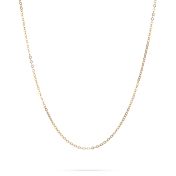 Yellow Gold-Filled Oval Flat Cable Chain 1mm