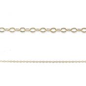 Yellow Gold Filled Oval Link Chain 1.5x2mm