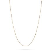 Yellow Gold-Filled Link Chain with Beads