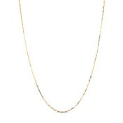 14K Yellow Gold 1.2mm 17.7" (45cm) Diamond cut Chain