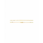 14K Yellow Gold 1.2mm 17.7" (45cm) Diamond cut Chain