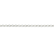 925 Sterling Silver Diamond-Cut Rolo Chain 1.75mm