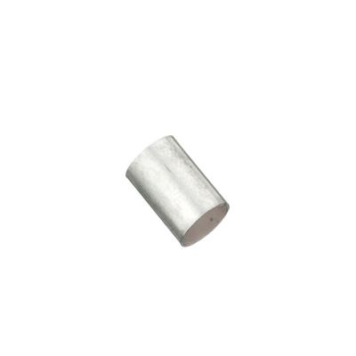 925 Sterling Silver Hammered Square Tube 6/10mm