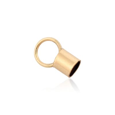 Yellow Gold Filled End Cap 3.2mm (Length: 4mm)