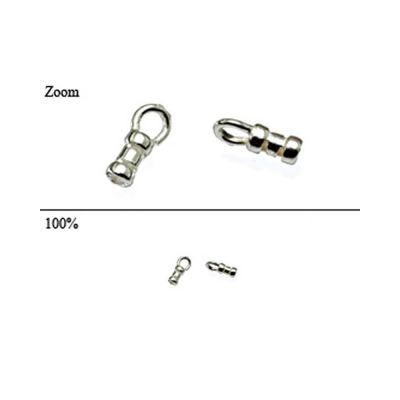 925 Sterling Silver Compression End Cap 1.2mm I/D (Length: 4.3mm)