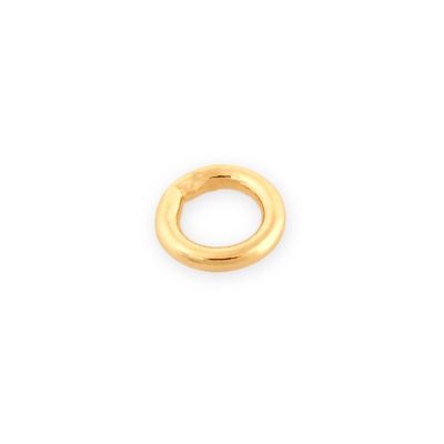 14K Yellow Gold Solder Closed Jump Ring 0.56mmX2mm
