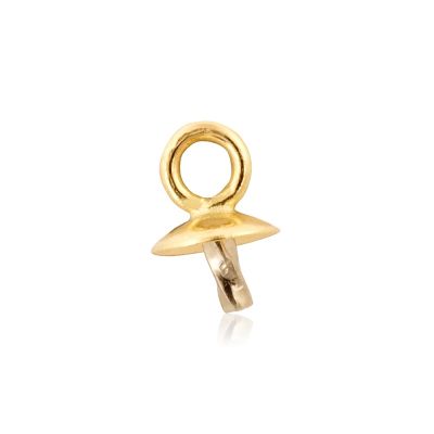 14K Yellow Gold Cup&Peg W/Ring 3.2mm (141053-Peg-Tl)