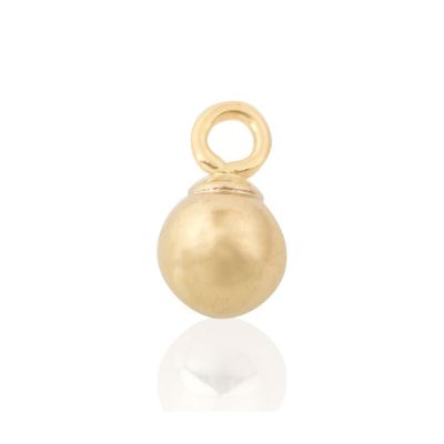 Yellow Gold Filled Ball Pendant 4mm