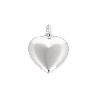 925 Sterling Silver S2 Heart Pendant 21X18mm
