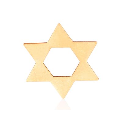 Rose Gold Filled Flat Star Of David