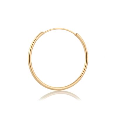 14KY Gold Tube hoop earring 1.6x20mm 