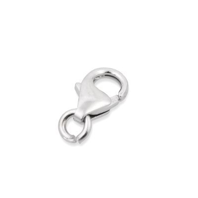 14K White Gold 7mm Trigger Clasp W/open ring