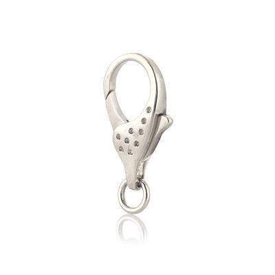 18K White Gold Large Lobster Clasp 24.4mm