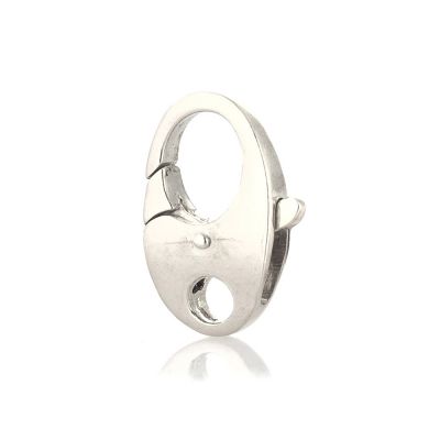 18K White Gold Large Size Lobster Clasp 17mm