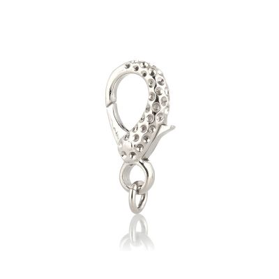 18K White Gold Medium Fishlock Clasp No15 20mm 