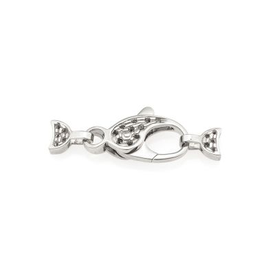 18K White Gold Large Size Lobster Clasp 21mm