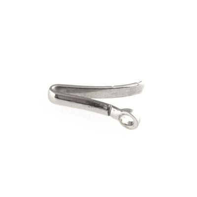 18K White Gold Tongue For Pearl Clasp 12.5X1.8mm