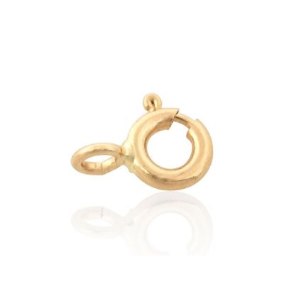 14K Yellow Gold Spring Ring Clasp 5mm