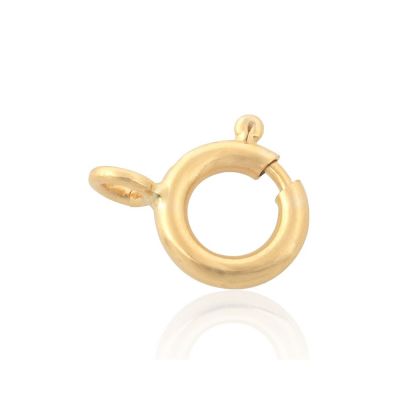 14K Yellow Gold Spring Ring Clasp 8mm