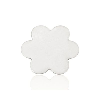925 Sterling Silver Flower Shaped Disc