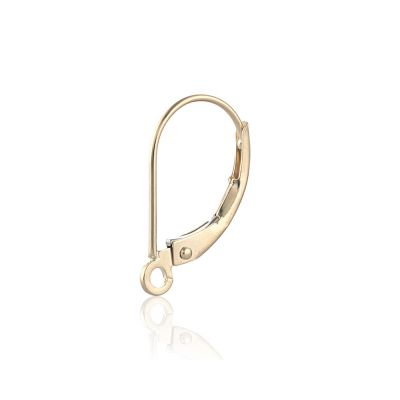 14K Yellow Gold Lever-Loop/Cover Extra Lt Wt