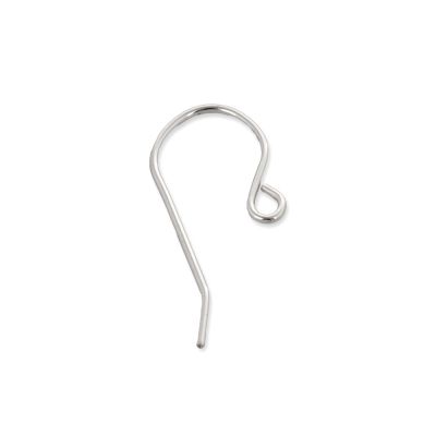 925 Sterling Silver 0.7mm Ear Wire, Length 18mm