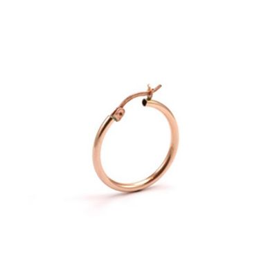 Rose Gold Filled Tube Hoop Earring 22mm  With Lever Hinge