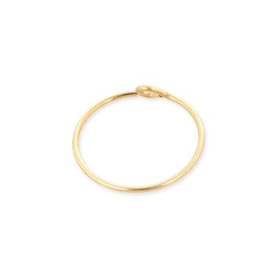 Yellow Gold Filled Hoop Wire Earring 14mm