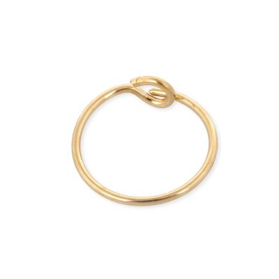 Yellow Gold Filled Hoop Wire Earring 10mm 