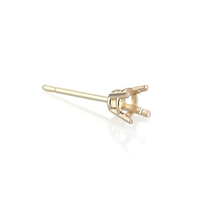 14K Yellow Gold Basket Earring 3.5mm (30618-02Fa-000)