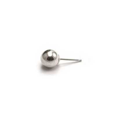 925 Sterling Silver Ball Earring 7mm
