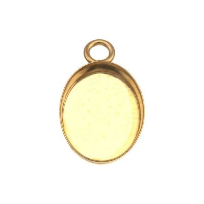 Yellow Gold Filled Bezel Cup +Ring 8/10mm