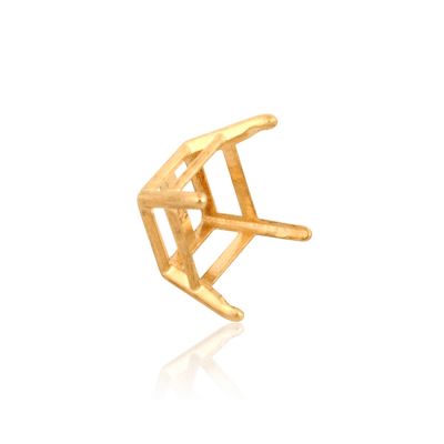 14K Yellow Gold Square 4-Prong W/Seats Basket Cast 90Pt (5.75mm) (14K4140P-Sp)