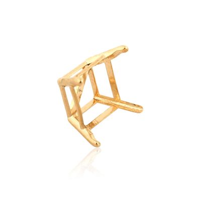 14K Yellow Gold Square 4-Prong W/Seats Basket Cast 2Ct (7mm) (14K461P-Lsp)