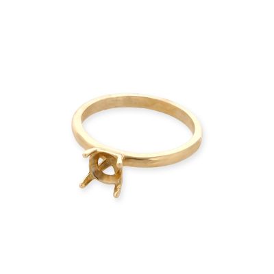 14K Yellow Gold Soliter Ring For 1.0Ct