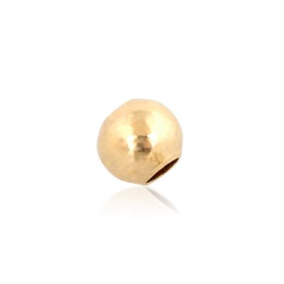 Yellow Gold Filled Two Hole Plain Bead 2mm