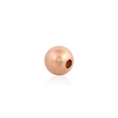 Rose Gold Filled Two Hole Plain Bead 4mm