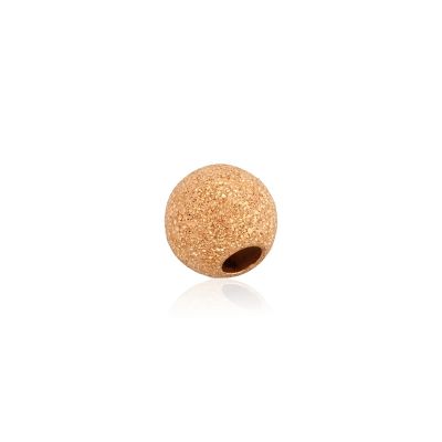 Rose Gold Filled Laser Finish Bead 9mm