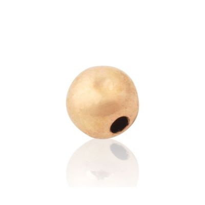 Rose Gold Filled One Hole Bead 4mm