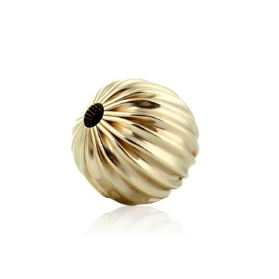 14K Yellow Gold Corrugated Bead  11mm (2012 064Brs27400001)