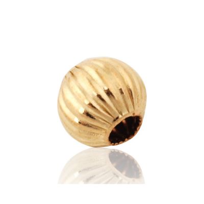 Gold Filled Corrugated Bead 4mm