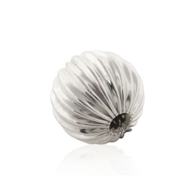925 Sterling Silver Corrugated Bead 10mm