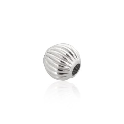 925 Sterling Silver Corrugated Bead 3mm